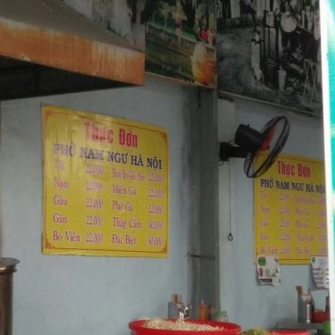 Thực đơn- Quán Ăn Phở Nam Ngư Hà Nội