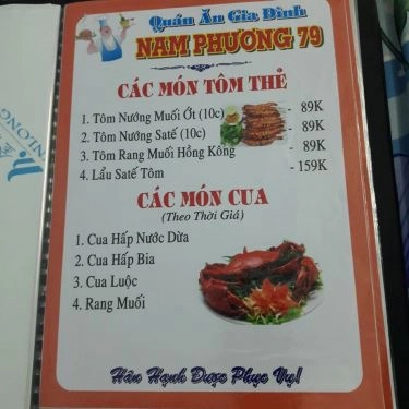 Thực đơn- Nhà Hàng Nam Phương 79 - Đặc Sản Đồng Quê