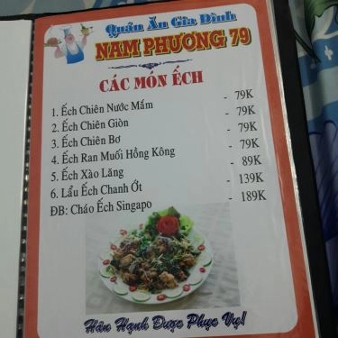 Thực đơn- Nhà Hàng Nam Phương 79 - Đặc Sản Đồng Quê