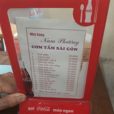 Thực đơn- Quán Ăn Nam Phương - Cơm Tấm Sài Gòn - Tạ Quang Bửu