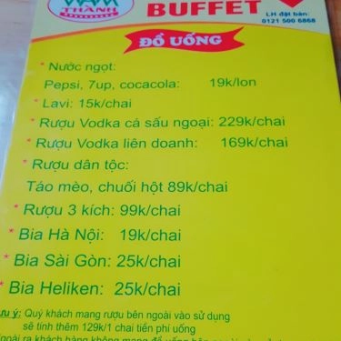 Tổng hợp- Quán Ăn Năm Thành - Buffet Lẩu