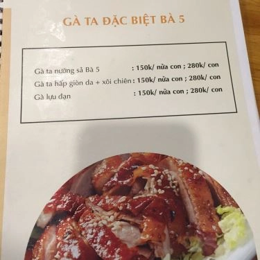 Thực đơn- Quán Ăn NB5 - Bà 5 - Đệ Nhất Nem Nướng - Đường D8