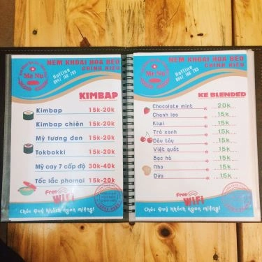 Thực đơn- Quán Ăn Nem Khoai Hoa Béo - Nguyễn An Ninh