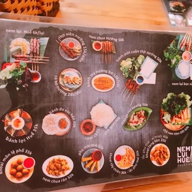 Thực đơn- Quán Ăn Nem Lụi Huế - Ăn Là Like - Huỳnh Thúc Kháng