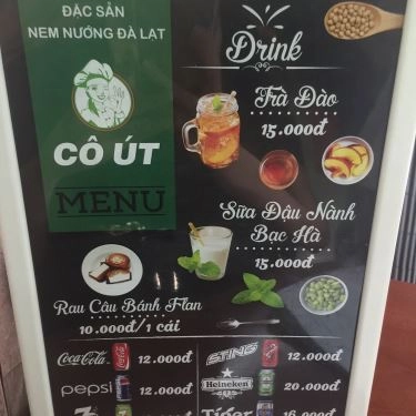 Thực đơn- Quán Ăn Nem Nướng Đà Lạt Cô Út