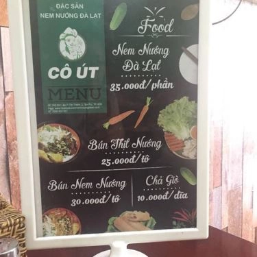 Thực đơn- Quán Ăn Nem Nướng Đà Lạt Cô Út