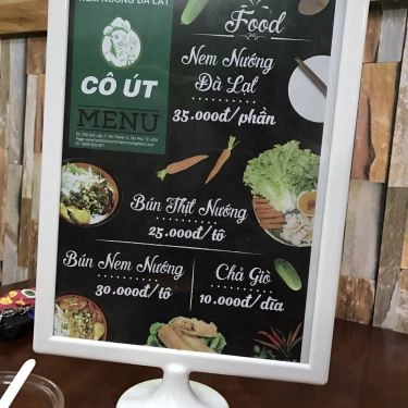 Thực đơn- Quán Ăn Nem Nướng Đà Lạt Cô Út