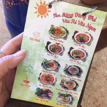 Thực đơn- Quán Ăn Nét Huế - Nguyễn Khánh Toàn