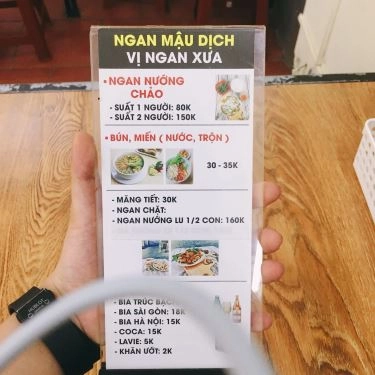 Thực đơn- Quán Ăn Ngan Mậu Dịch - Trung Liệt