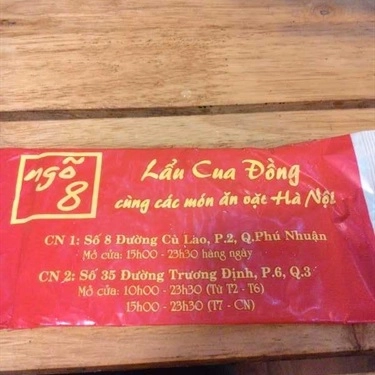 Tổng hợp- Quán Ăn Ngõ 8 - Trà Chanh & Lẩu Riêu Cua Đồng - Trương Định
