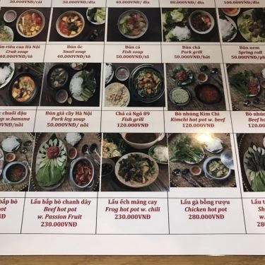 Thực đơn- Quán Ăn Ngõ 89 - Trà Chanh & Nem Chua Rán - Trần Não