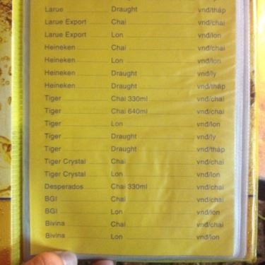 Thực đơn- Quán Ăn Ngọc Bảo - Lẩu Đuôi Bò