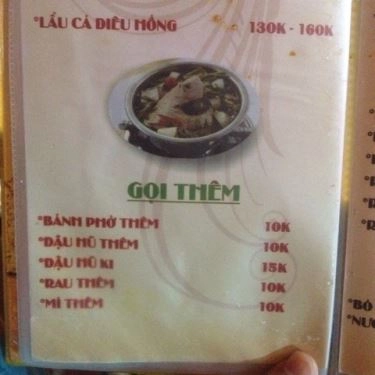 Thực đơn- Quán Ăn Ngọc Bảo - Lẩu Đuôi Bò