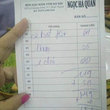 Tổng hợp- Quán Ăn Ngọc Hà - Bún Đậu Mắm Tôm - Lê Quang Định