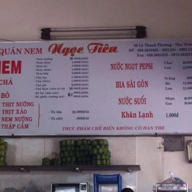 Thực đơn- Quán Ăn Ngọc Tiên - Đặc Sản Nem