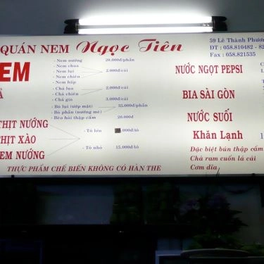 Thực đơn- Quán Ăn Ngọc Tiên - Đặc Sản Nem