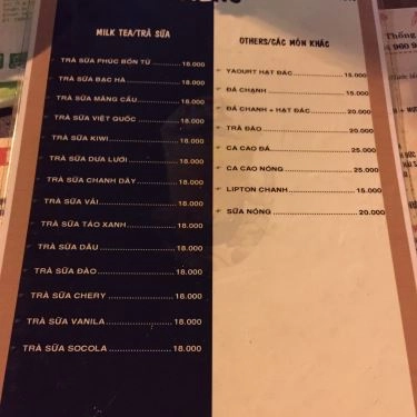 Thực đơn- Quán Ăn Ngói BBQ - Thống Nhất
