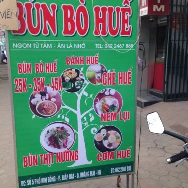 Thực đơn- Quán Ăn Ngự Uyển - Bún Bò Huế