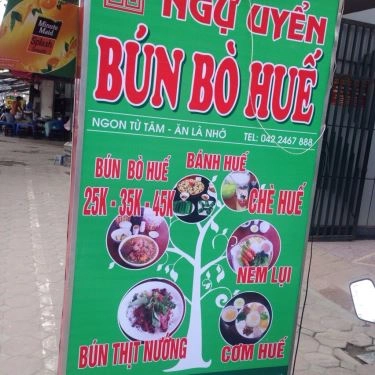 Thực đơn- Quán Ăn Ngự Uyển - Bún Bò Huế