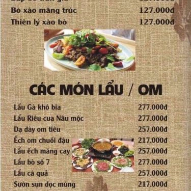 Thực đơn- Quán Ăn Nhà Ăn Số 7 - Ẩm Thực Việt