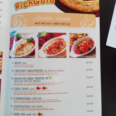 Thực đơn- Nhà Hàng Pizza Inn - Vũ Tông Phan