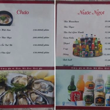 Thực đơn- Quán Ăn Nhà Bè Hương Biển