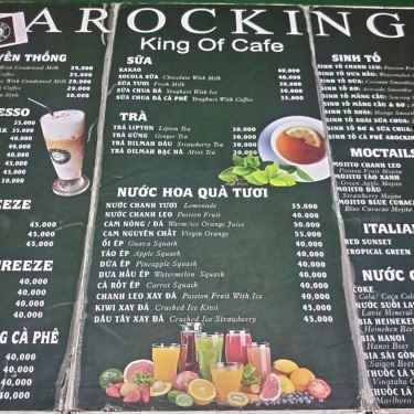 Thực đơn- Quán Ăn Nhà Hàng Arocking - Đồ Nướng Vị Tây Bắc
