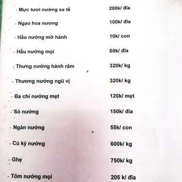 Thực đơn- Green - Ẩm Thực Việt