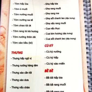 Thực đơn- Green - Ẩm Thực Việt