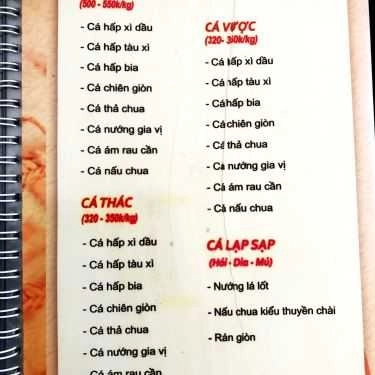 Thực đơn- Green - Ẩm Thực Việt