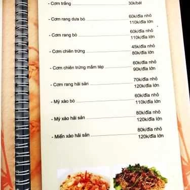 Thực đơn- Green - Ẩm Thực Việt