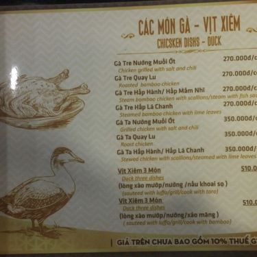 Thực đơn- Nhà Hàng Hải Sản Tỷ Tôm