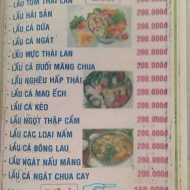 Thực đơn- Nhà Hàng Khách Sạn Gió Lộng - Tắc Xuất