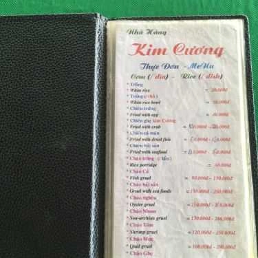 Thực đơn- Quán Ăn Nhà Hàng Kim Cương - Hải Sản Làng Chài