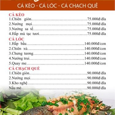 Thực đơn- Nhà Hàng Kỳ Nam - Cần Thơ