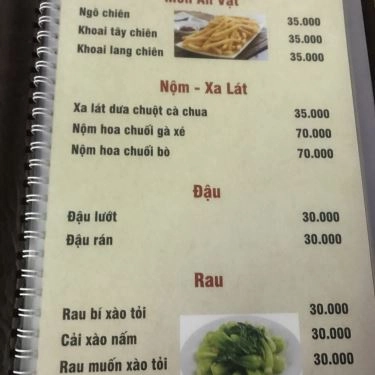 Thực đơn- Quán Ăn Minh Phương - Bia Hơi & Các Món Nhậu