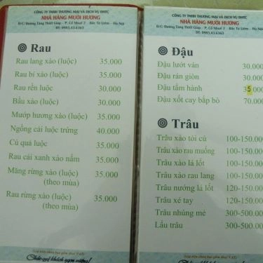 Tổng hợp- Quán Ăn Mười Hương - Đặc Sản Dân Tộc