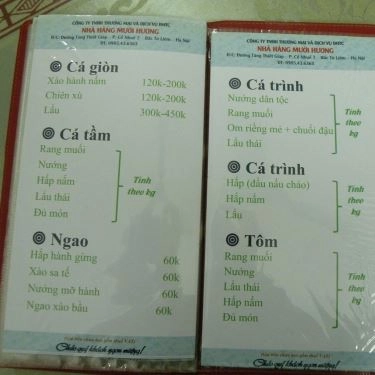 Tổng hợp- Quán Ăn Mười Hương - Đặc Sản Dân Tộc