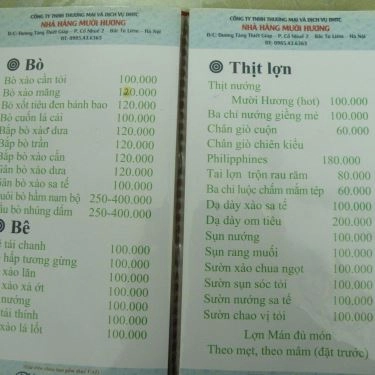 Tổng hợp- Quán Ăn Mười Hương - Đặc Sản Dân Tộc