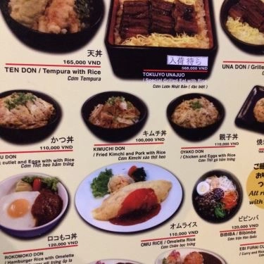 Thực đơn- Kiến Đỏ - Nhà Hàng Nhật Bản  - KĐT Trung Hòa Nhân Chính