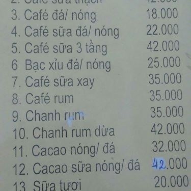 Thực đơn- Phim Trường - Nhà Hàng & Cafe