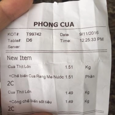 Tổng hợp- Quán Ăn Nhà Hàng Phong Cua 2 - Bình Quới