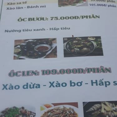 Thực đơn- Nhà Hàng Sao Mai