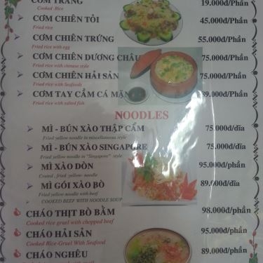 Thực đơn- Nhà Hàng Sỹ Phú - Món Ăn Gia Đình