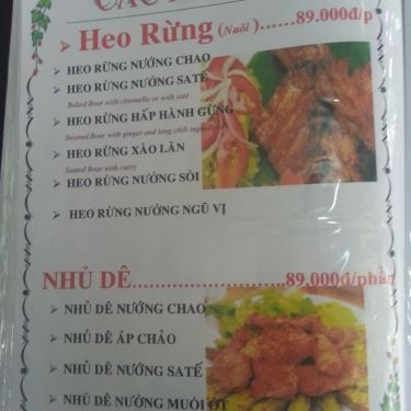 Thực đơn- Nhà Hàng Sỹ Phú - Món Ăn Gia Đình