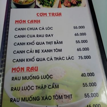 Thực đơn- Nhà Hàng Thắng Cua - Các Món Cua