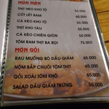 Thực đơn- Nhà Hàng Thắng Cua - Các Món Cua