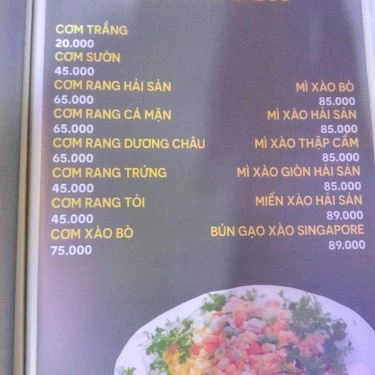 Thực đơn- Nhà Hàng The Boss