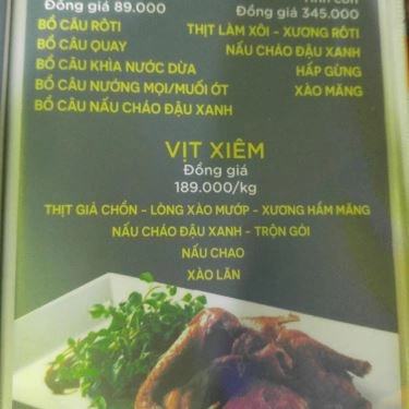 Thực đơn- Nhà Hàng The Boss