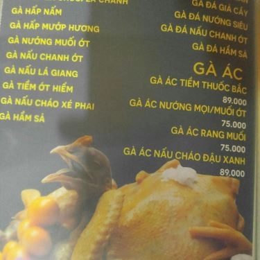 Thực đơn- Nhà Hàng The Boss